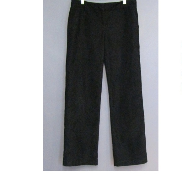 IZOD Jeans Black Corduroy Pants Size 6 - Picture 1 of 4